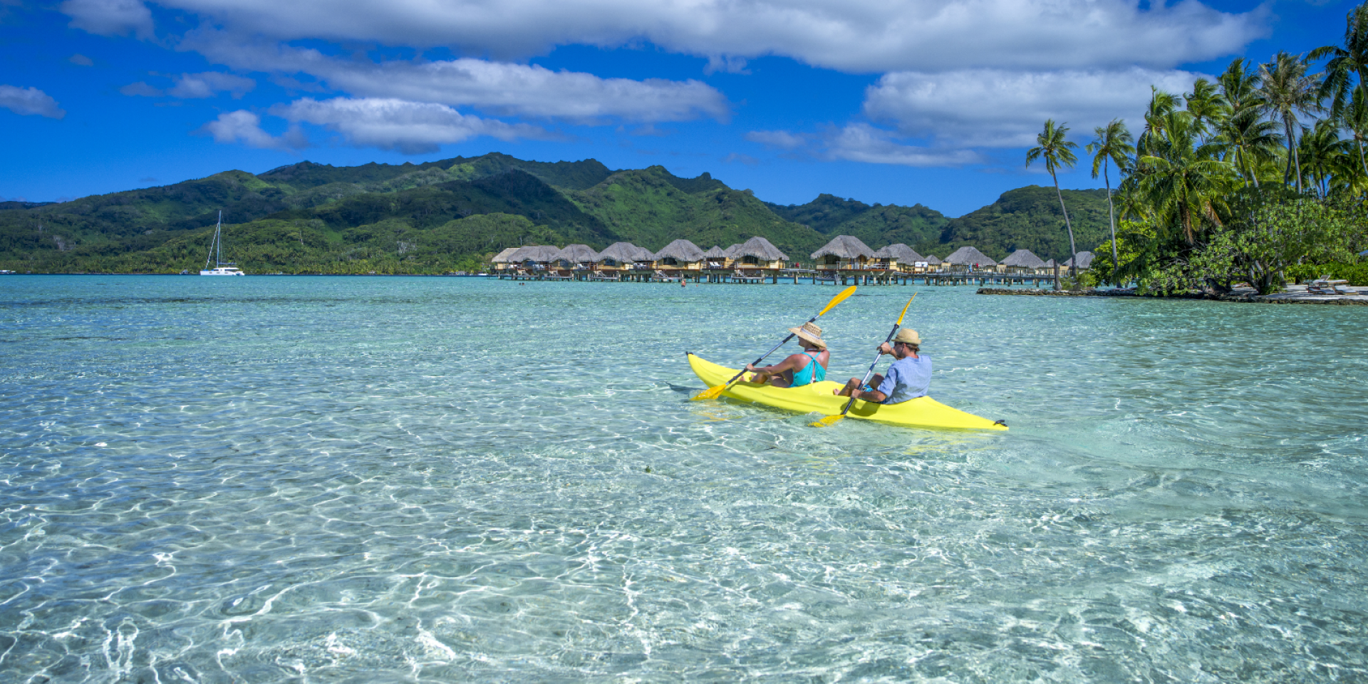 Kayak on the Lagoon in Taha’a