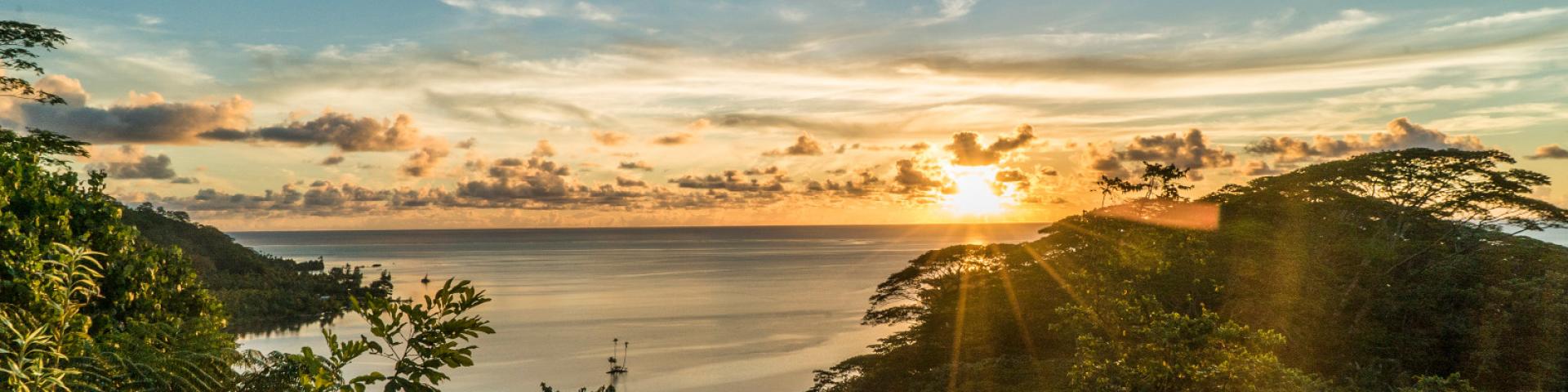 Sunset in Raiatea