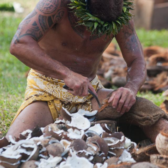 Coconut Husking Competition