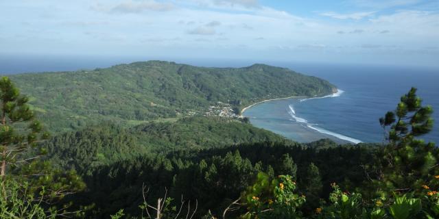 Mount Manureva in Rurutu