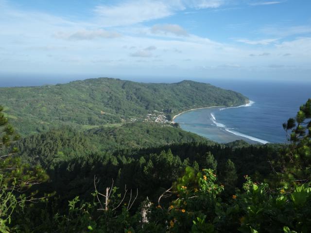 Mount Manureva in Rurutu