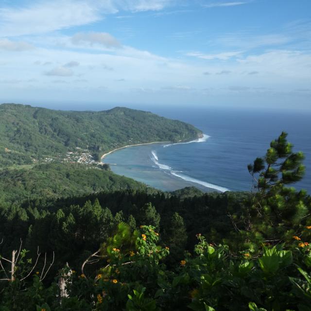 Mount Manureva in Rurutu