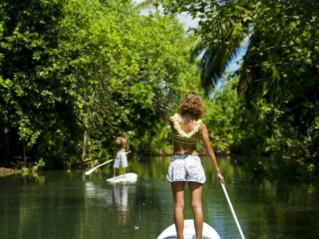 Paddle Rivière Faaroa - © Tahiti Tourisme