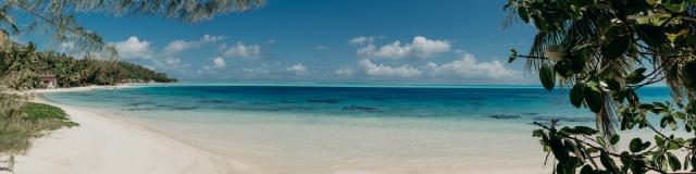 Panorama de la Plage De Matira à Bora Bora