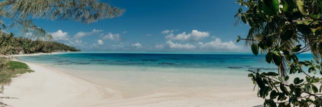 Panorama de la Plage De Matira à Bora Bora