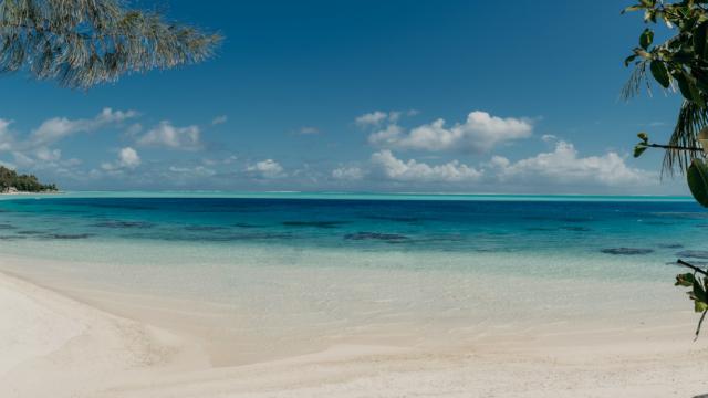 Matira beach in Bora Bora