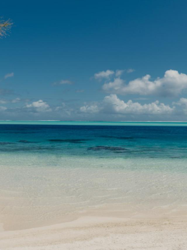 Panorama of Matira Beach in Bora Bora - Tahiti Tourisme © Marc Gerard Photography