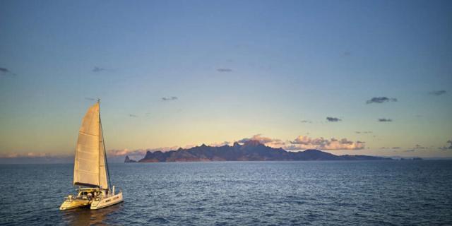 Ua Pou From The Sea Tahiti Tourisme © Bertrand Duquenne