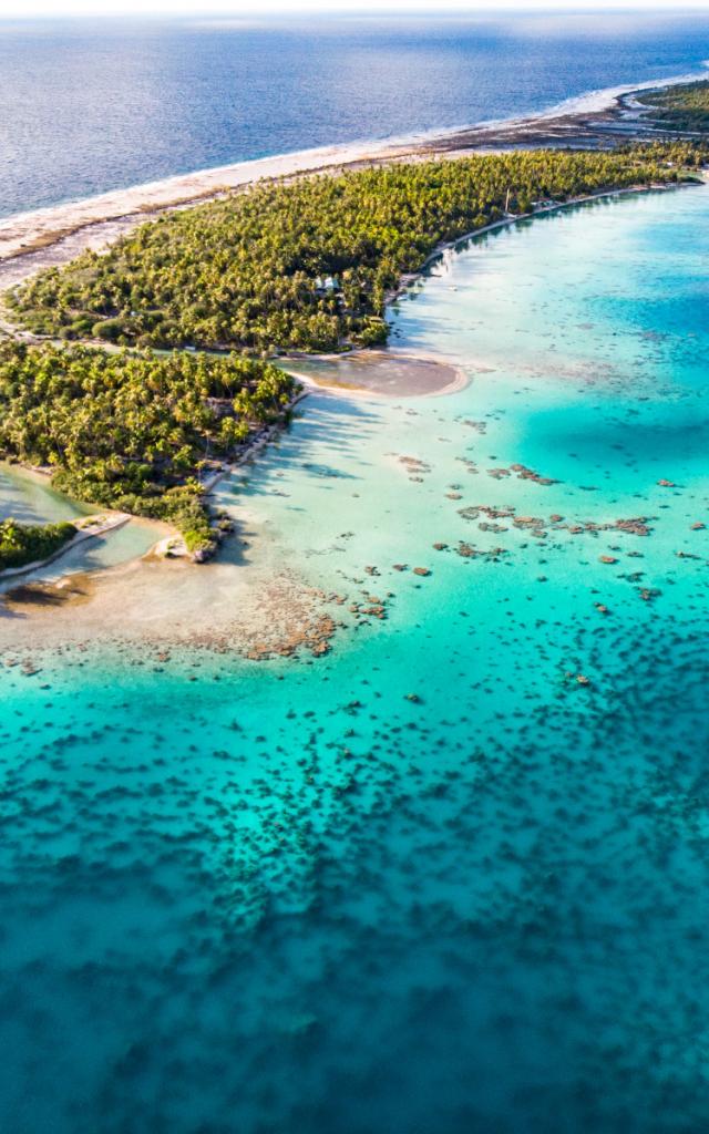 Aerial View of Ahe - Tahiti Tourisme © Stéphane Mailion Photography