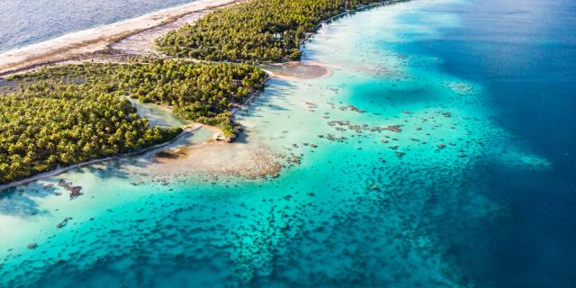 Aerial View of Ahe - Tahiti Tourisme © Stéphane Mailion Photography