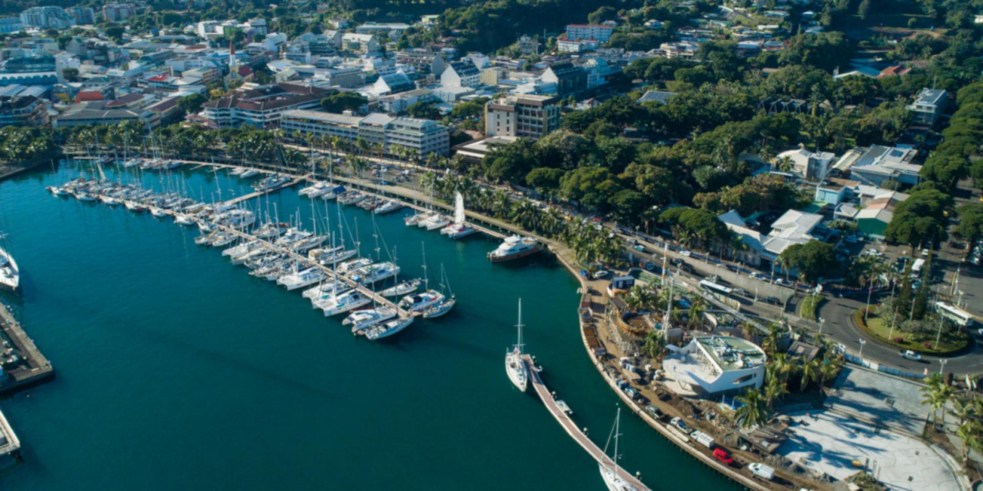 Vue Aérienne Du Front De Mer De Papeete - Tahiti Tourisme © Tahiti Fly Shoot
