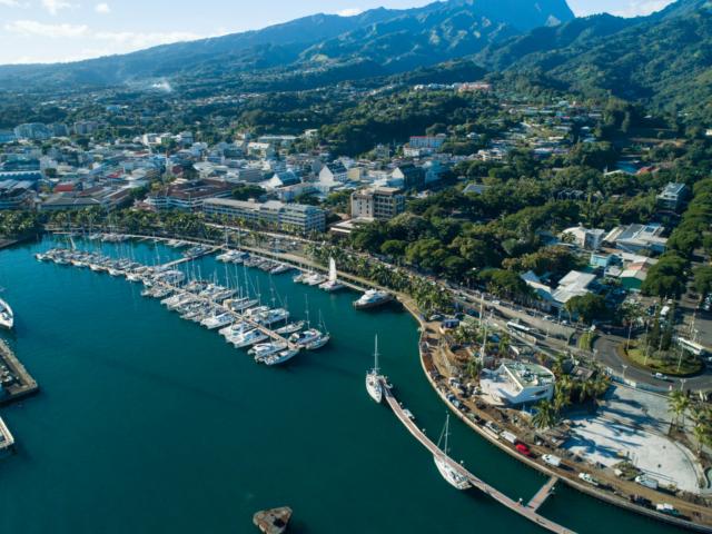 Vue Aérienne Du Front De Mer De Papeete - Tahiti Tourisme © Tahiti Fly Shoot