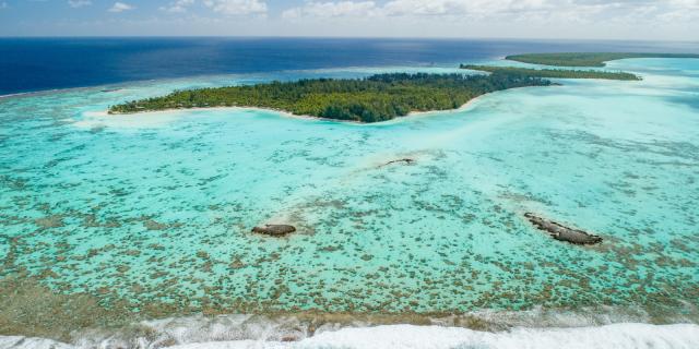 View from Drone over the Lagoon of Tetiaroa - Tahiti Tourisme © Tahiti Fly Shoot