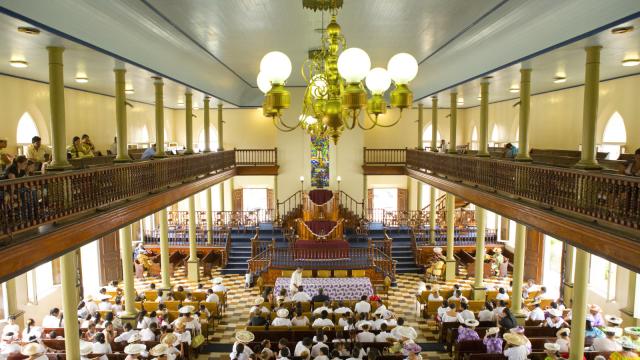 Interior of Paofai Protestant Temple