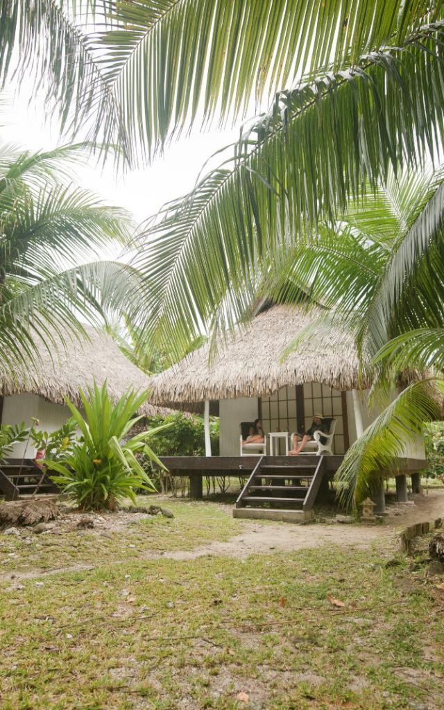 Bungalow à Rangiroa - Tahiti Tourisme © Hélène Havard