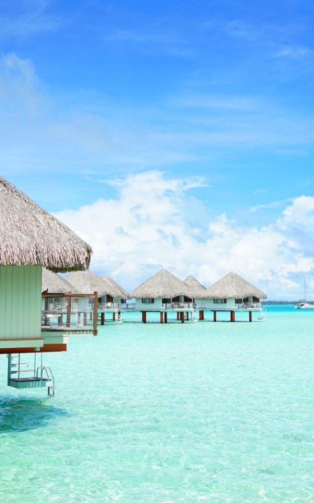 Overwater Bungalow on Bora Bora Lagoon