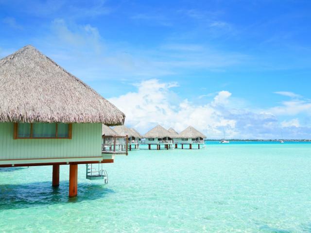 Overwater Bungalow on Bora Bora Lagoon