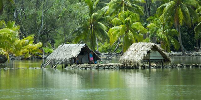 Fare Potee Sur L'eau Huahine - © Tahiti Tourisme