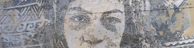 The Sculpted Vahine at La Mennais College by Vhils - Tahiti Tourisme