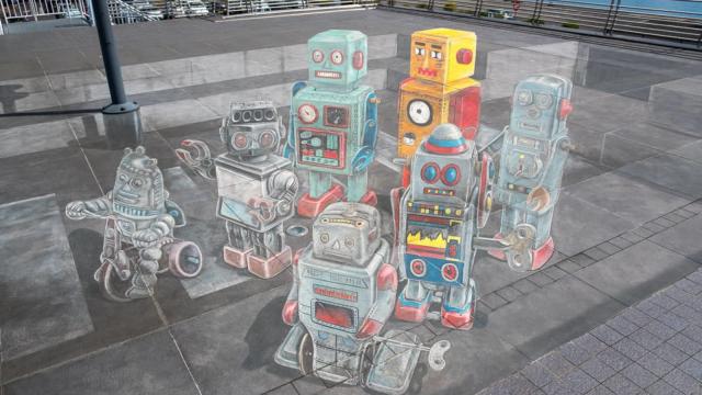 Le Marché De Robots De La Gare Maritime De Papeete Par Leon Keer