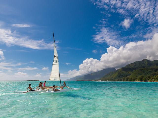 Lagoon at Motu Tiahura in Moorea