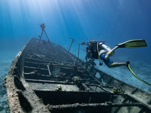 Plongée Sous Marine à Proximité D'une épave De Bateau © Mark Fitz