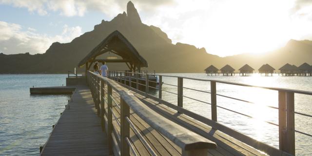 Sunset and Mount Otemanu From The Meridien Hotel