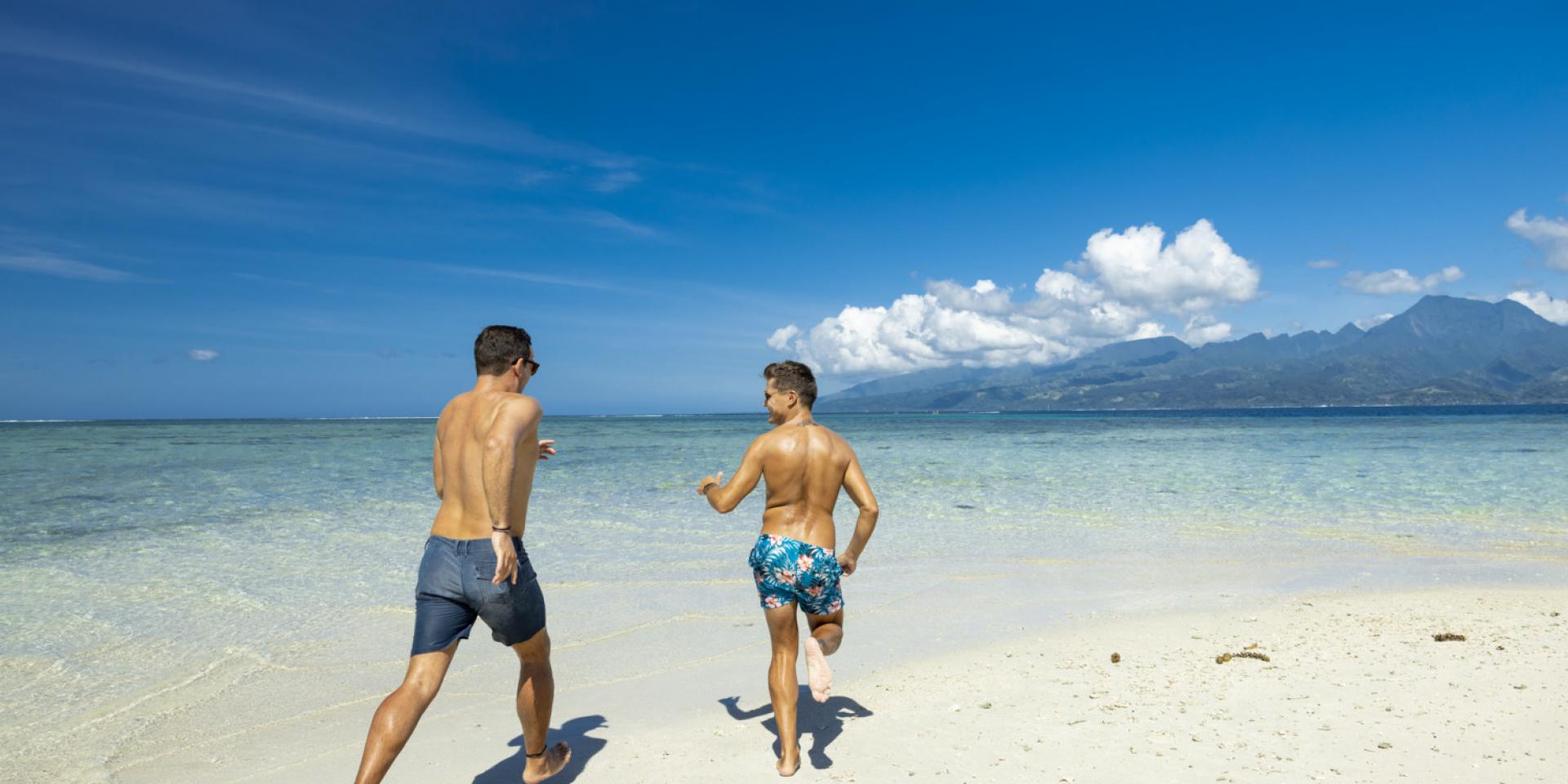 White sand beach in Teahupoo