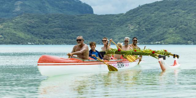 Va'a à Bora Bora