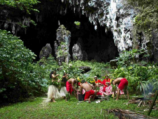 Grotte Ana A'eo à Rurutu