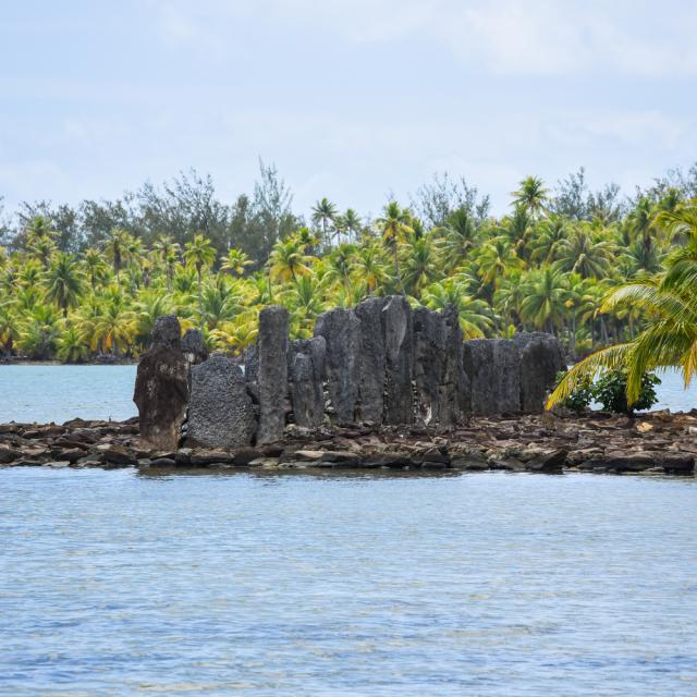 Marae Manunu de Maeva à Huahine © Grégoire Le Bacon