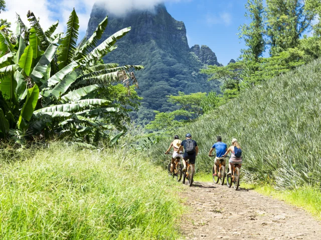 Ride a bike in Moorea